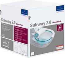 Villeroy & Boch Subway 2.0 Rimless, DirectFlush stiprināms pie sienas, 370x560 mm, ar SC/QR vāku 5614R201