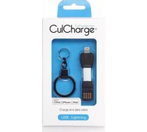 (Ir veikalā) CulCharge Smallest Lightning to USB Cable for iPhone & iPad Apple Keychain 8588005545013