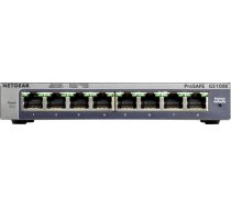 Netgear Switch GS108E Web Management, Desktop, 1 Gbps (RJ-45) ports quantity 8, Power supply type External GS108E-300PES