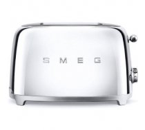 Smeg TSF01SSEU Tosteris Glossy 50's Style Aesthetic 2slice Steel TSF01SSEU