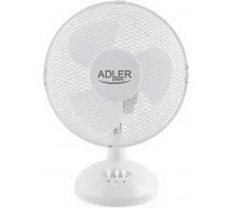 Adler AD 7302 Desk Fan, Number of speeds 2, 60 W, Oscillation, Diameter 23 cm, White AD 7302
