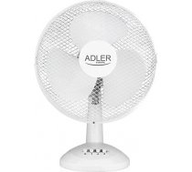 Adler AD 7303 Desk Fan, Number of speeds 3, 80 W, Oscillation, Diameter 30 cm, White AD 7303