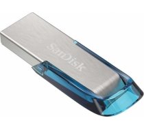 SanDisk Ultra Flair USB 3.0 128GB - NEW Tropical Blue Color; EAN: 619659163082 SDCZ73-128G-G46B