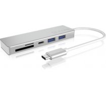 Raidsonic IcyBox 3x Port USB 3.0 (2x Type-C and 1x Type-A) Hub, USB Type-C, card reader IB-HUB1413-CR