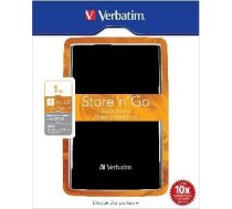 External HDD Verbatim Store & Go G1 2.5inch 1TB USB3.0 Black 53023