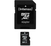 Intenso micro SD 64GB SDXC card class 10 3413490