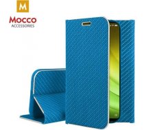 Mocco Carbon Leather Book Case Grāmatveida Maks Telefonam Samsung A205 Galaxy A20 / A305 Galaxy A30 Zils SAMSUNG A205 GALAXY A20 / A305 G