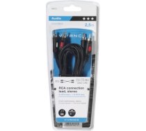 Vivanco cable 2xRCA - 2xRCA 2.5m (46013) 46013