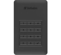 External HDD Verbatim Store & Go G1 2.5inch 2TB USB3.1 Black Secure Portable 53403