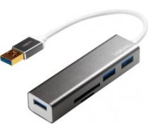 LOGILINK - USB 3.0 hub, 3 port, with card reader UA0306