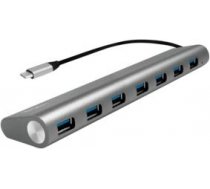 LOGILINK- USB-C 3.1 hub, 7 port, aluminum casing, grey UA0310