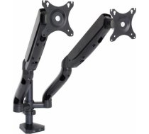 ART Desk Holder on gas spring for 2 monitors LED/LCD 10-32'' L-18GD 9kg 2xUSB3.0 RAMM L-18GD