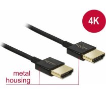 Delock Cable High Speed HDMI with Ethernet A male > A male 3D 4K 3m Slim 84774