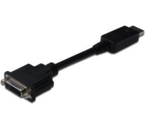 ASSMANN Displayport 1.1a Adapter Cable DP M (plug)/DVI-I (24+5) F (jack) 0,15m AK-340409-001-S