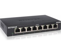 Netgear Switch GS308-300PES Unmanaged, Desktop, 1 Gbps (RJ-45) ports quantity 8 GS308-300PES