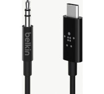 Belkin USB-C to 3.5 mmAudio Cable, Black F7U079BT06-BLK