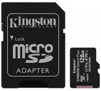 Kingston 128GB micSDXC V10 Canvas Select Plus 100R A1 C10 Card + adapter SDCS2/128GB