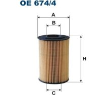 Filtron Eļļas filtrs OE674/4 OE674/4