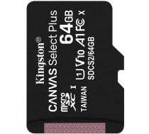Kingston 64GB micSDXC Canvas Select Plus 100R A1 C10 Single Pack w/o ADP SDCS2/64GBSP