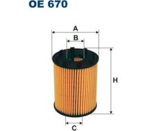 Filtron Eļļas filtrs OE670 OE670