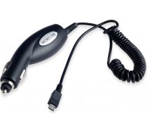 ATX Platinum Premium Auto Lādētājs 12 / 24V / 1A + Micro USB kabelis Melns (Red Blister) ATX-C-CH1A-OBBK