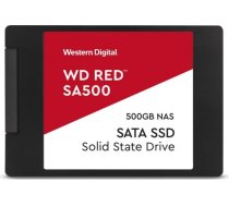 WD Red SA500 NAS SSD 2.5'' 500GB SATA/600, 560/530 MB/s, 7mm, 3D NAND WDS500G1R0A