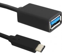 Qoltec Cable USB 3.1 type C male | USB 3.0 A female | 0.2m 50485