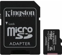 KINGSTON 256GB micro SDXC Canvas Select Plus 100R A1 UHS-I C10 Card + ADP SDCS2/256GB