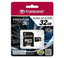 Memory card Transcend microSDHC 32GB UHS1 + Adapter TS32GUSDU1