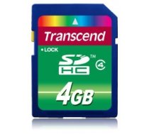 Transcend memory card SDHC 4GB Class 4 TS4GSDHC4