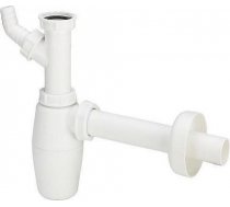 Viega Pudeļsifons bez izplūdes 11/4"x32 ar veļas mašīnas pieslēgumu, balts 326319