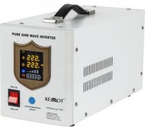 Apkures sistēmas UPS Kemot PROsinus-700 (URZ3406) invertors ar sinusoidālu izejas spriegumu un uzlādes funkciju 700W URZ3406