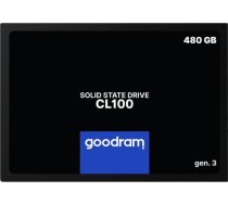 GOODRAM CL100 GEN. 3 480GB SSD, 2.5” 7mm, SATA 6 Gb/s, Read/Write: 540 / 460 MB/s SSDPR-CL100-480-G3