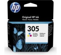HP 305 Tri-Color Original Ink Cartridge Tintes kārtridžs 3YM60AE#UUS