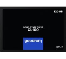 GOODRAM CL100 GEN. 3 120GB SSD, 2.5” 7mm, SATA 6 Gb/s, Read/Write: 500 / 360 MB/s 5908267923399