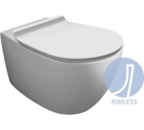 Simas Vignoni Rimless sienas WC poda komplekts, balts VI18/F85/VI004