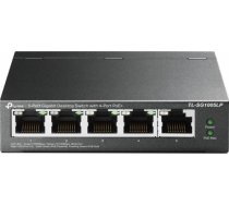 TP-LINK Switch TL-SG1005LP Unmanaged, Desktop, 10/100/1000 Mbit/s, Ethernet LAN (RJ-45) ports 5, PoE+ ports quantity 4, Power supply type External TL-SG1005LP