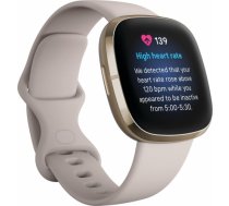 Fitbit Sense, lunar white/soft gold stainless steel FB512GLWT