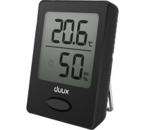 Duux Sense Hygrometer + Thermometer, Black, LCD display DXHM02