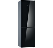 Bosch KGV36VBEAS s4 ledusskapis 186cm LowFrost Melns KGV36VBEAS