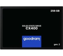 GOODRAM CX400 GEN.2 256GB SSD, 2.5” 7mm, SATA 6 Gb/s, Read/Write: 550 / 480 MB/s, Random Read/Write IOPS 65K/61,4K SSDPR-CX400-256-G2