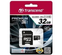 Memory card Transcend microSDHC 32GB CL10 + Adapter TS32GUSDHC10