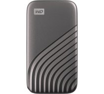 Sandisk WD My Passport External SSD 500GB USB 3.2, Space Gray, 1050MB/s Read, 1000MB/s Write, PC & Mac Compatiable WDBAGF5000AGY-WESN