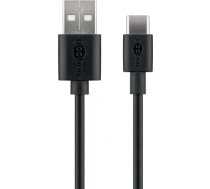 Goobay USB-C charging and synchronization cable 45735 1 m, Black 45735