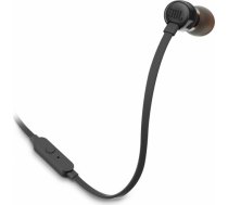 JBL austiņas + mikrofons T110, melnas JBLT110BLK
