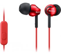 Sony In-ear austiņas EX series, Red Sony MDR-EX110AP In-ear, Red MDREX110APR.CE7