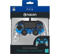 Nacon Compact Controller Wired - Illuminated Blue (PS4) SLEH-00468