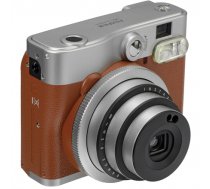 Fujifilm instax mini 90 NEO CLASSIC Instant camera + 10 pcs. of glossy, ISO 800, Focus 0.3m - ∞, Lithium-Ion (Li-Ion), Brown/Stainless steel FUJI INSTAX 90 NC+10 BROWN