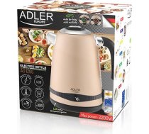 Adler Tējkanna AD 1295 Electric, 2200 W, 1.7 L, Stainless steel, 360° rotational base, Golden AD 1295