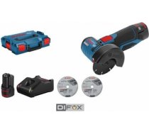 Bosch GWS 12V-76, 2x GBA 12V Akumulatora leņķa slīpmašīna 06019F200B